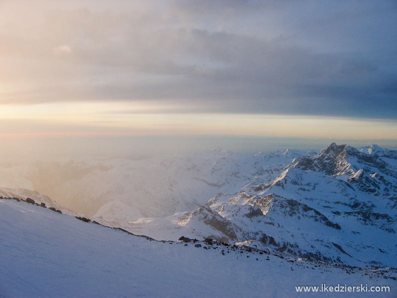 monte rosa krajobraz alp