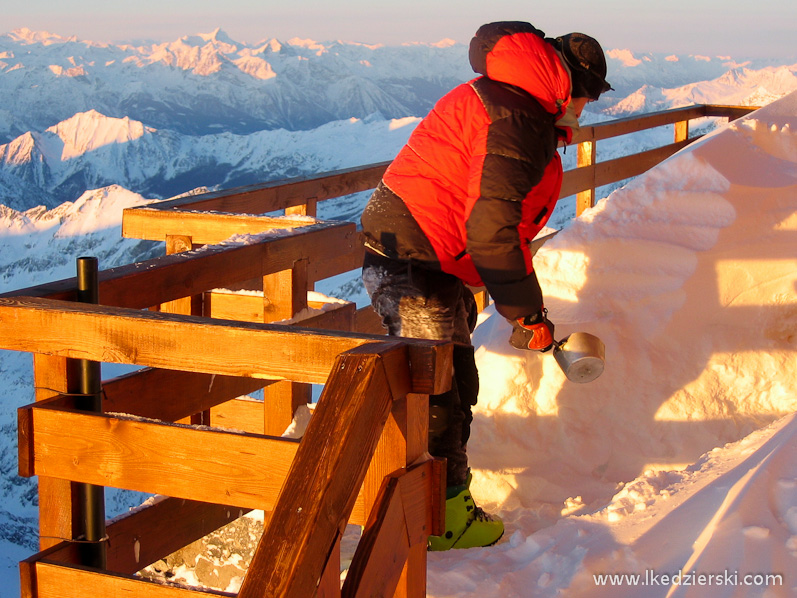 monte rosa śnieg