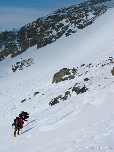 monte rosa zimą alpy