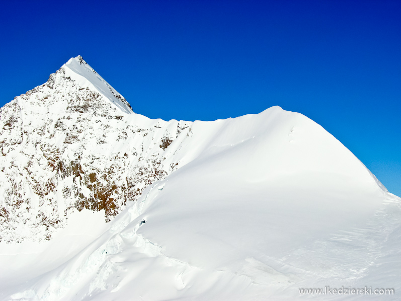 monte rosa alpy zima