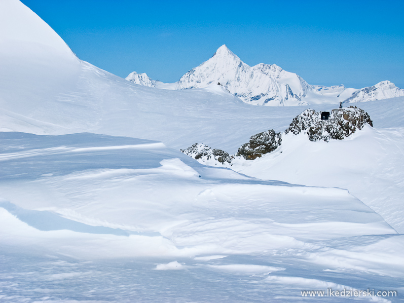 monte rosa alpy zima