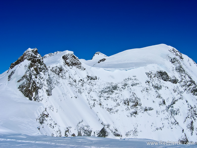 monte rosa alpy zima