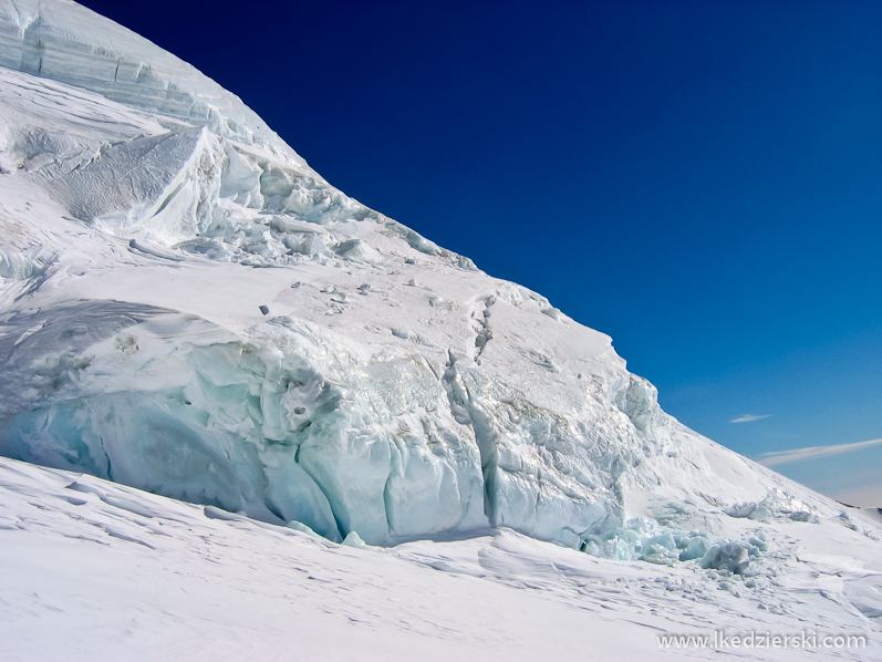 monte rosa alpy szczeliny