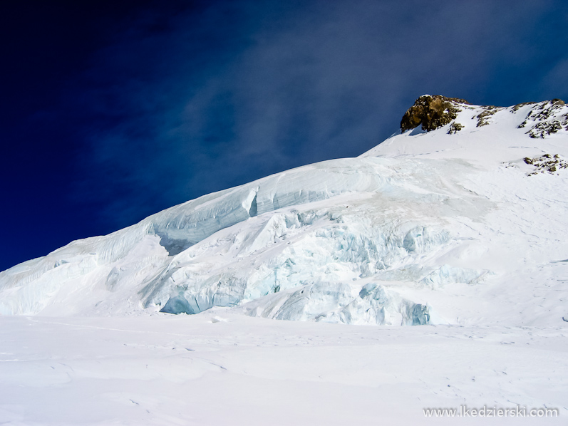 monte rosa alpy zima