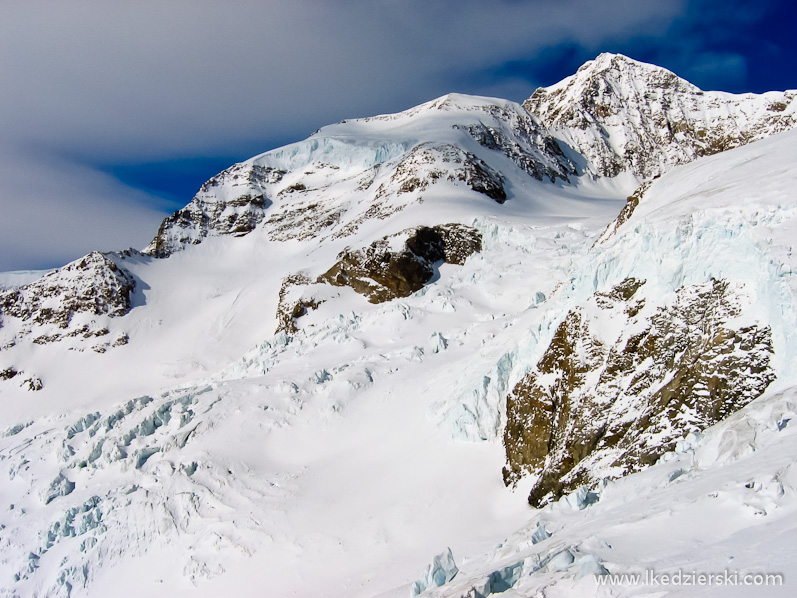 monte rosa alpy zima