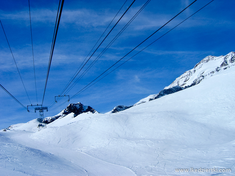 monte rosa zimą