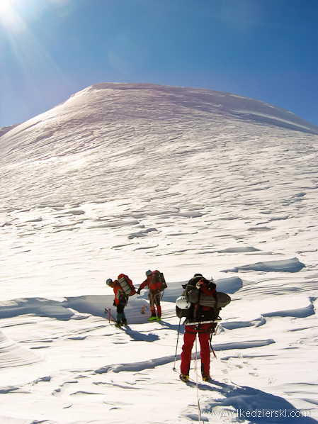 monte rosa alpy zima