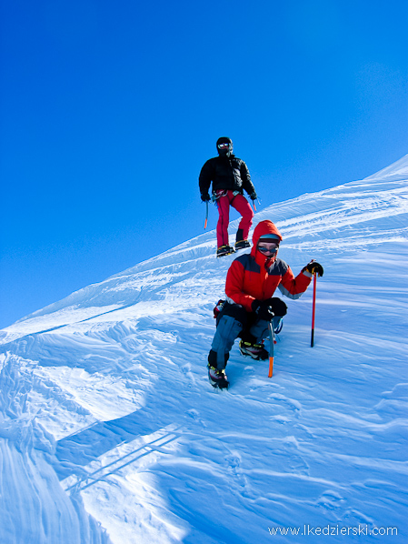 monte rosa alpy zima