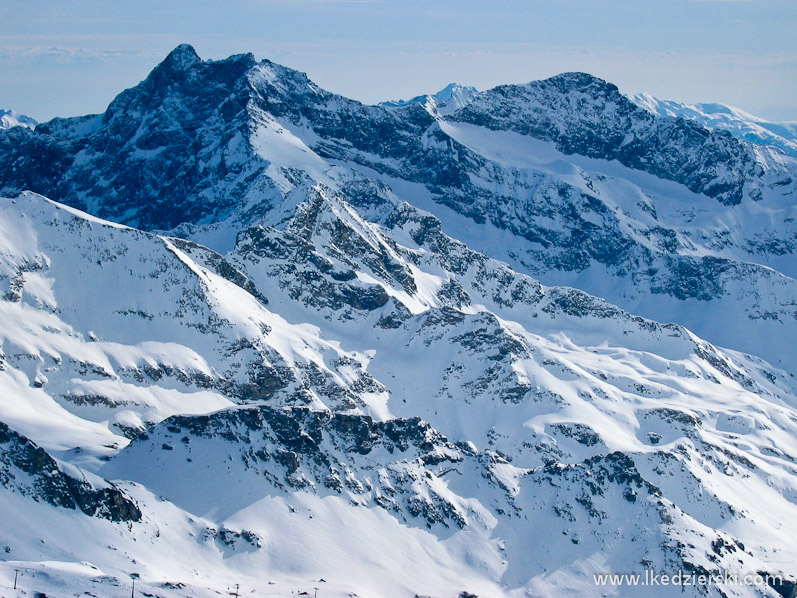 monte rosa zimą alpy