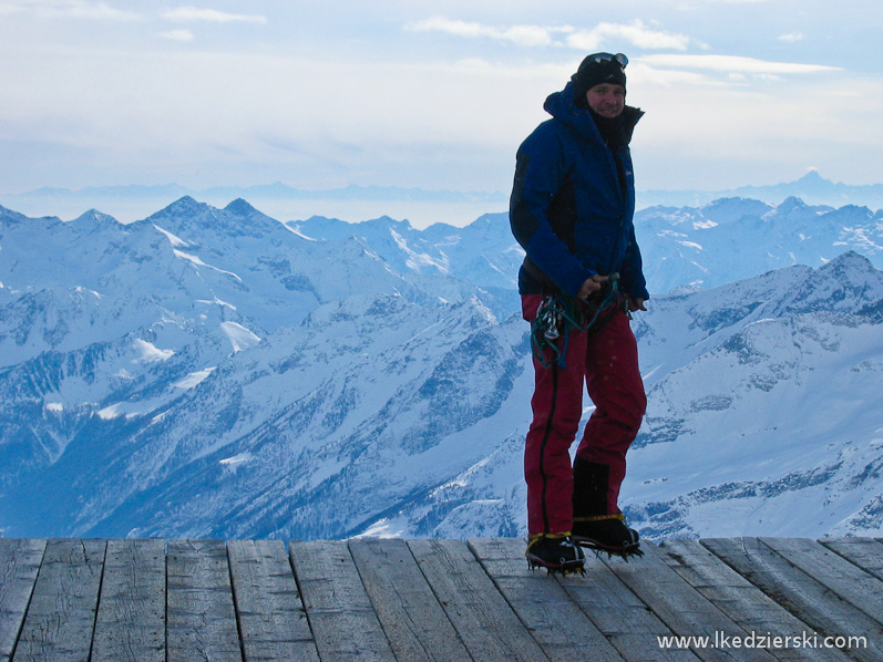 monte rosa zimą