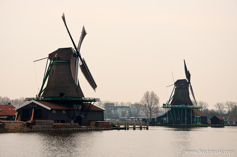 skansen zaanse schans wiatraki