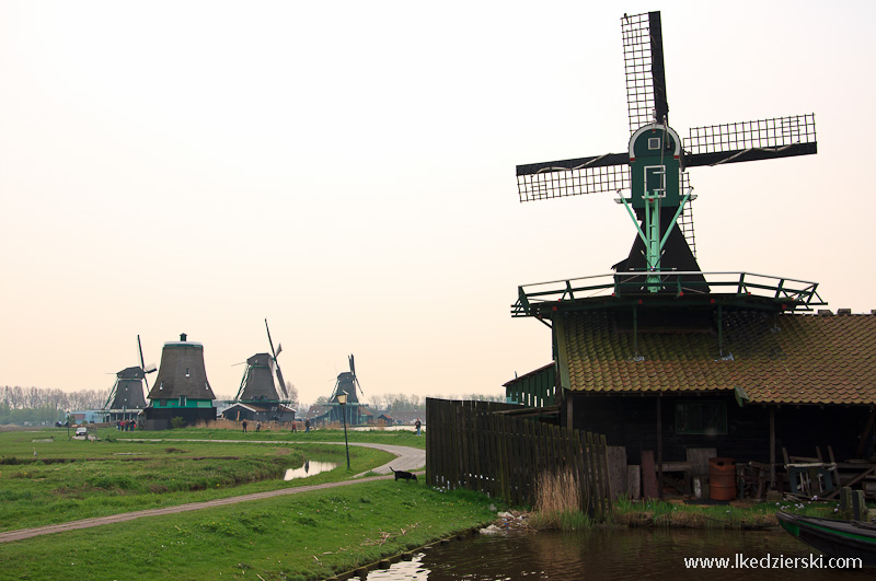 skansen zaanse schans wiatraki