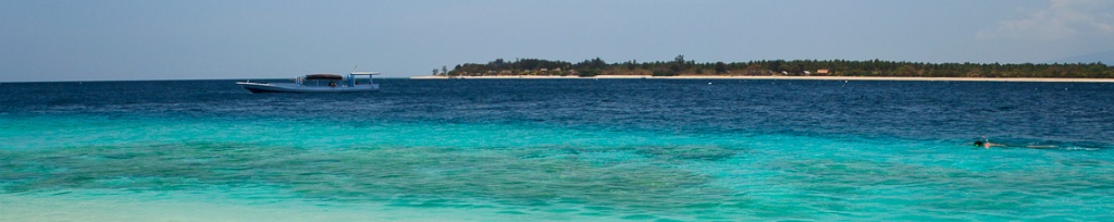 panorama gili trawangan plaża