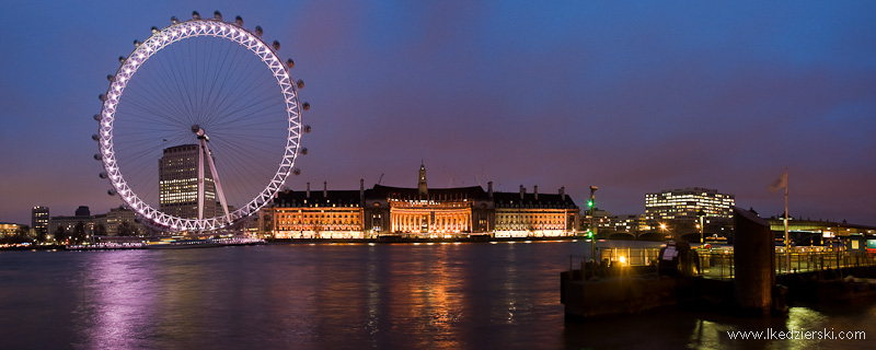 zwiedzanie londynu london eye panorama