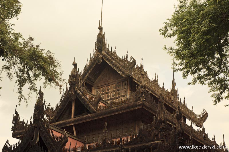 Zwiedzanie Mandalay shwenandaw kyaung