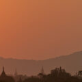 panorama bagan sunset