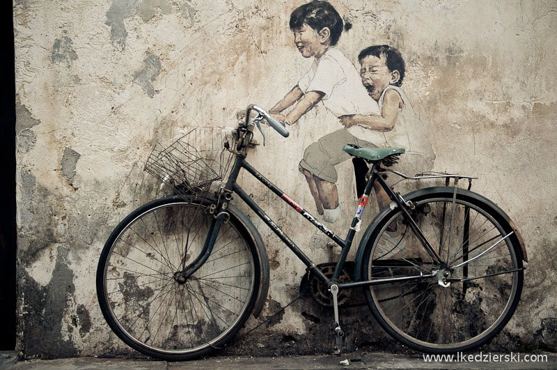 georgetown little children on bicycle mural