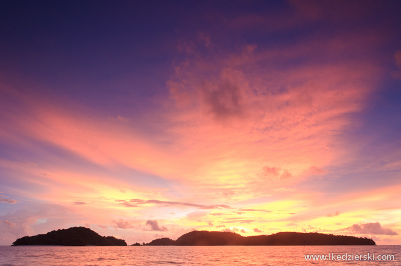 Langkawi. Kolejny, przepiękny zachód słońca.