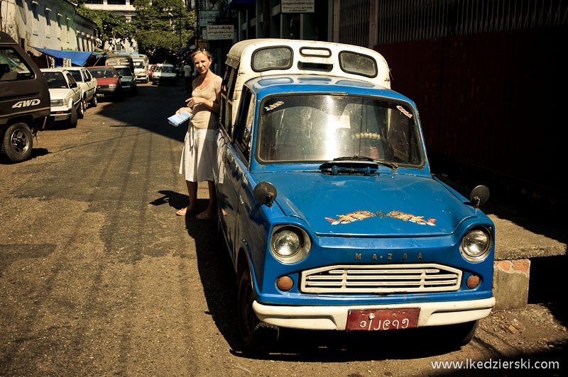 rangun blue taxi