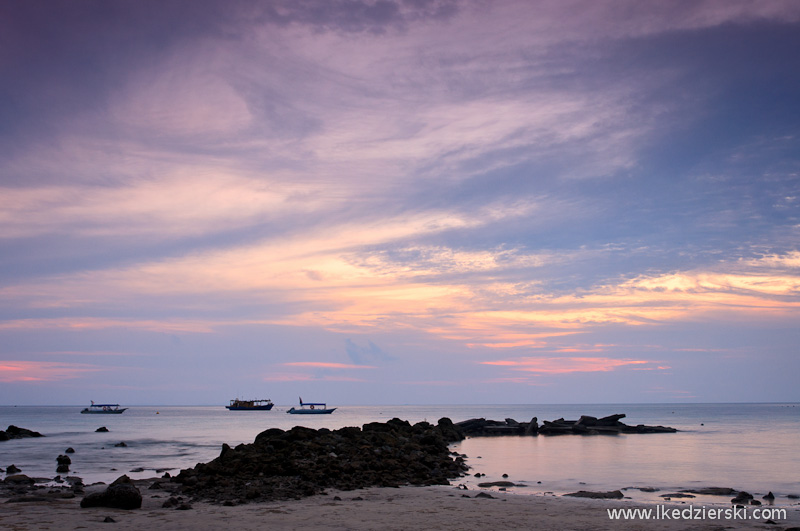 wyspa tioman zachód słońca