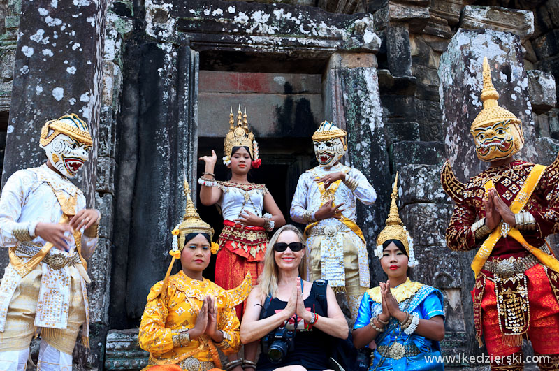 angkor thom pamiątkowe zdjęcie