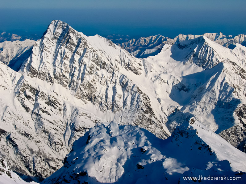 monte rosa alpy zimą