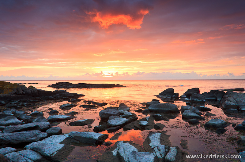 bornholm wschód słońca