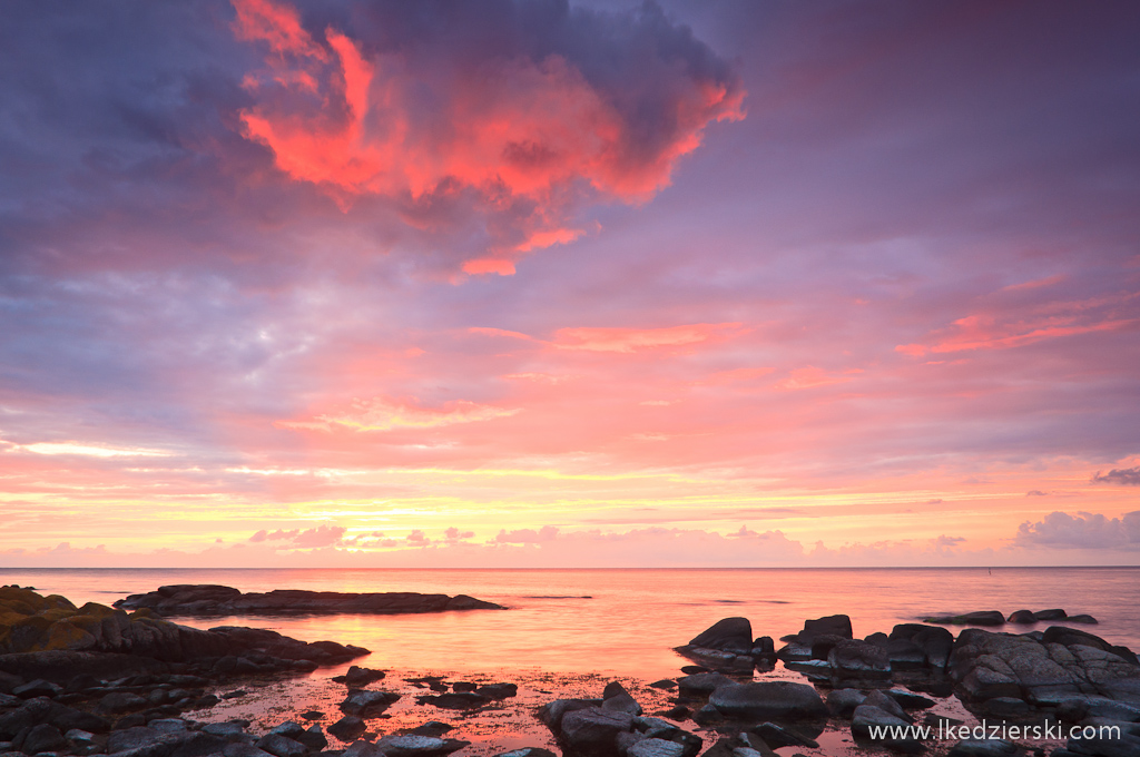 bornholm sunrise photo wschód słońca