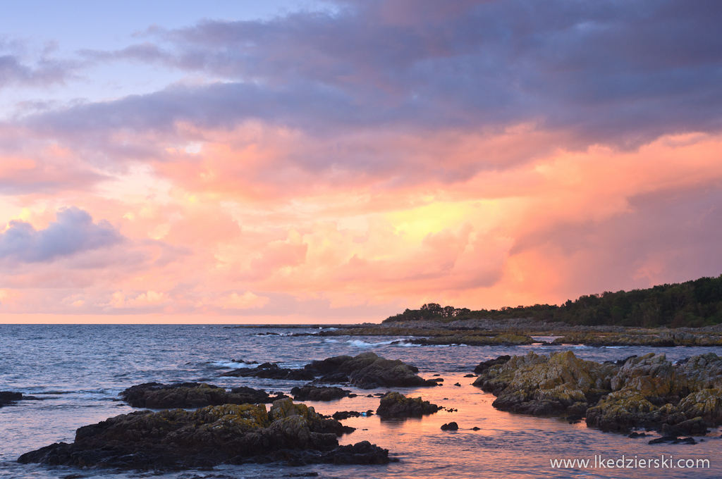 bornholm sunrise photo wschód słońca