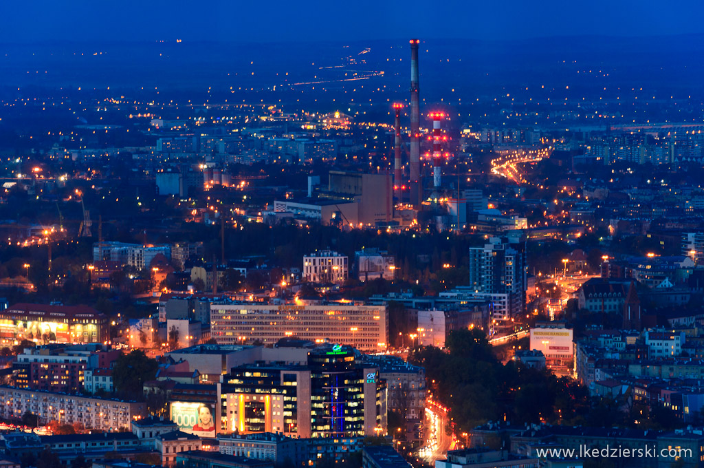 panorama sky tower taras widokowy sunset