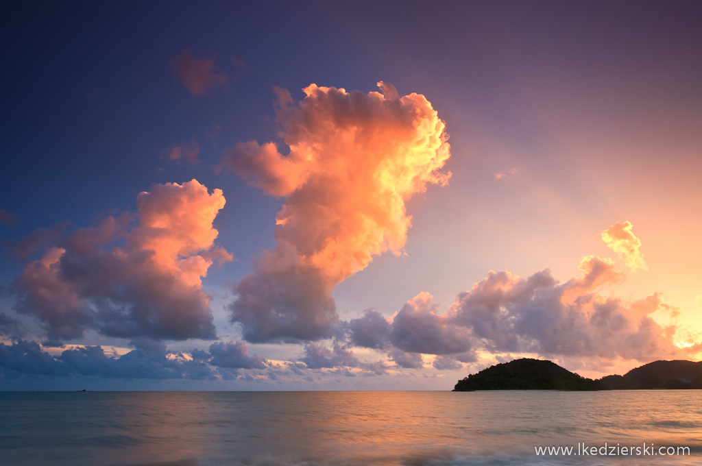 zachód słońca na langkawi beach sunset 