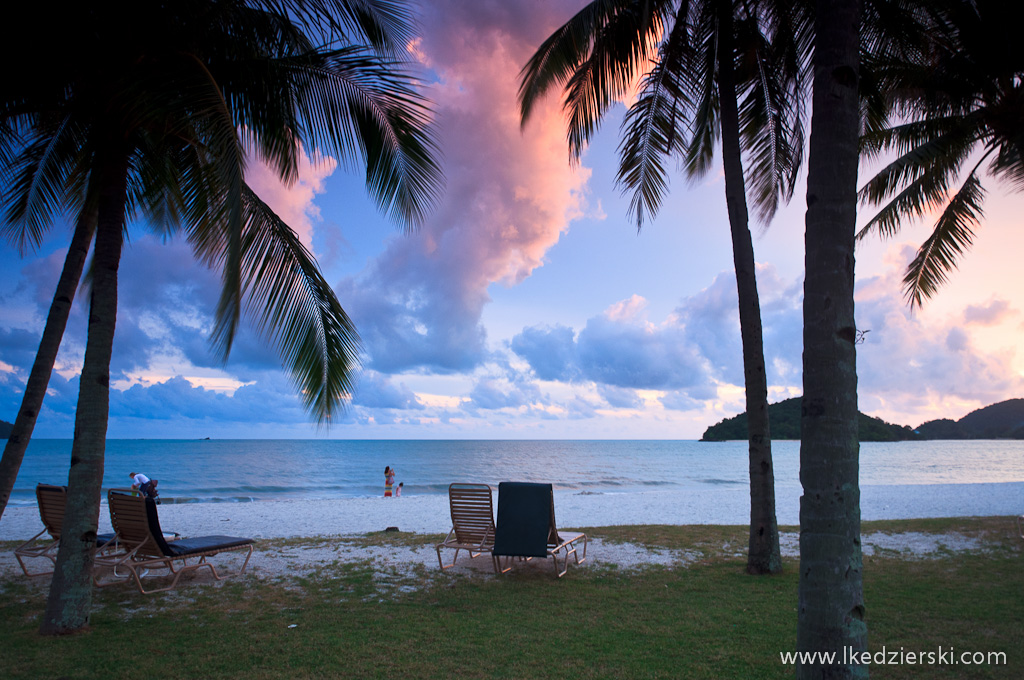 langkawi beach sunset zachód słońca