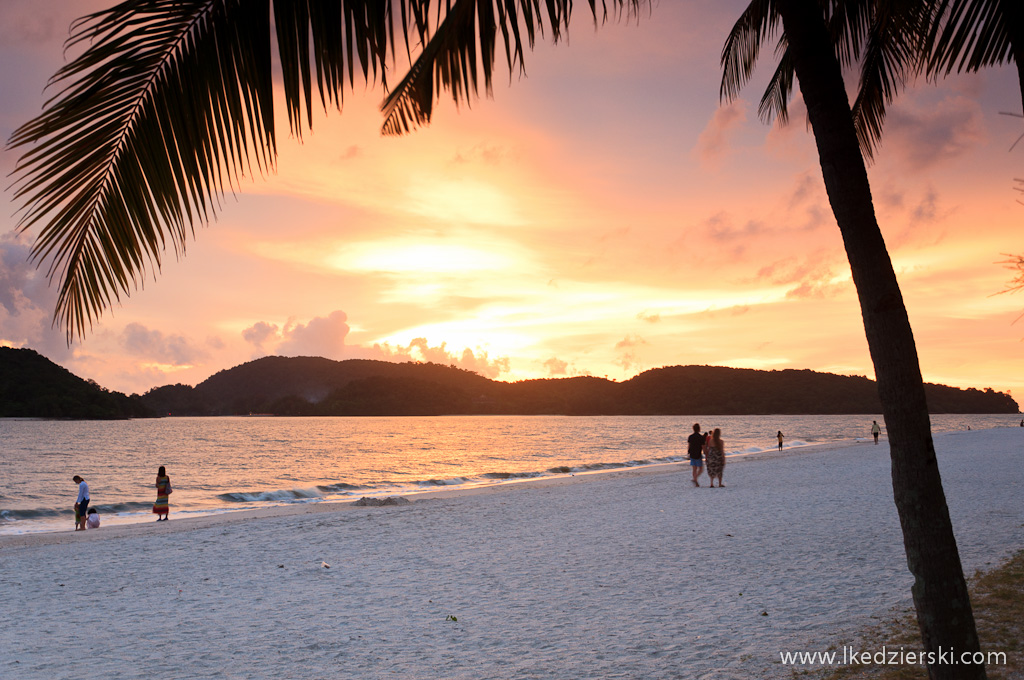 zachód słońca na langkawi beach sunset 