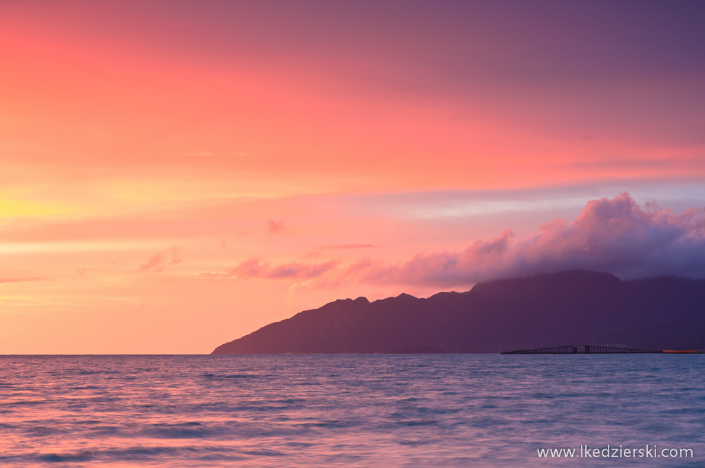 zachód słońca na langkawi beach sunset 