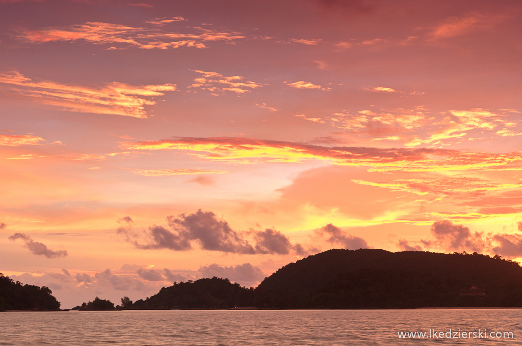 zachód słońca na langkawi beach sunset 