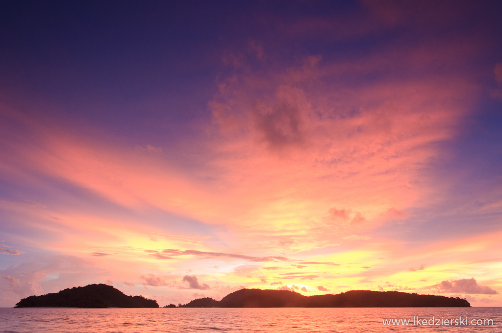 zachód słońca na langkawi beach sunset 