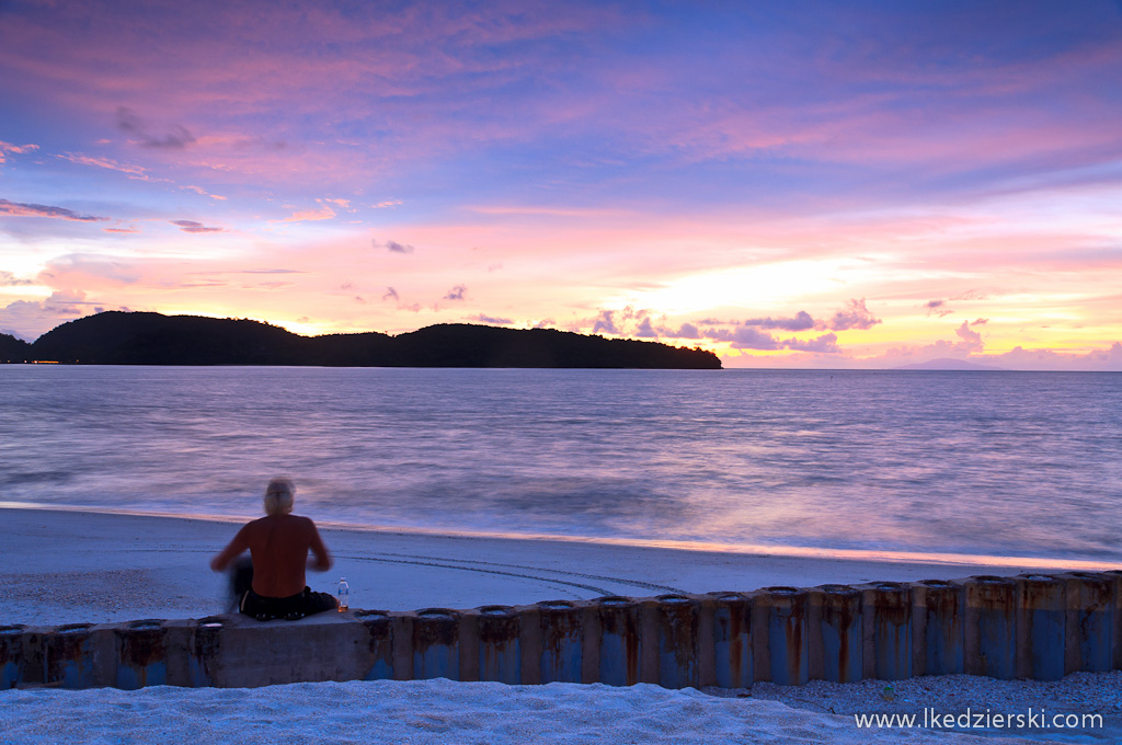 zachód słońca na langkawi beach sunset 