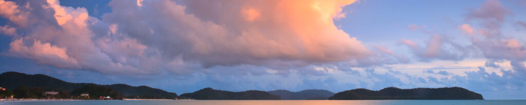 panorama langkawi sunset photo
