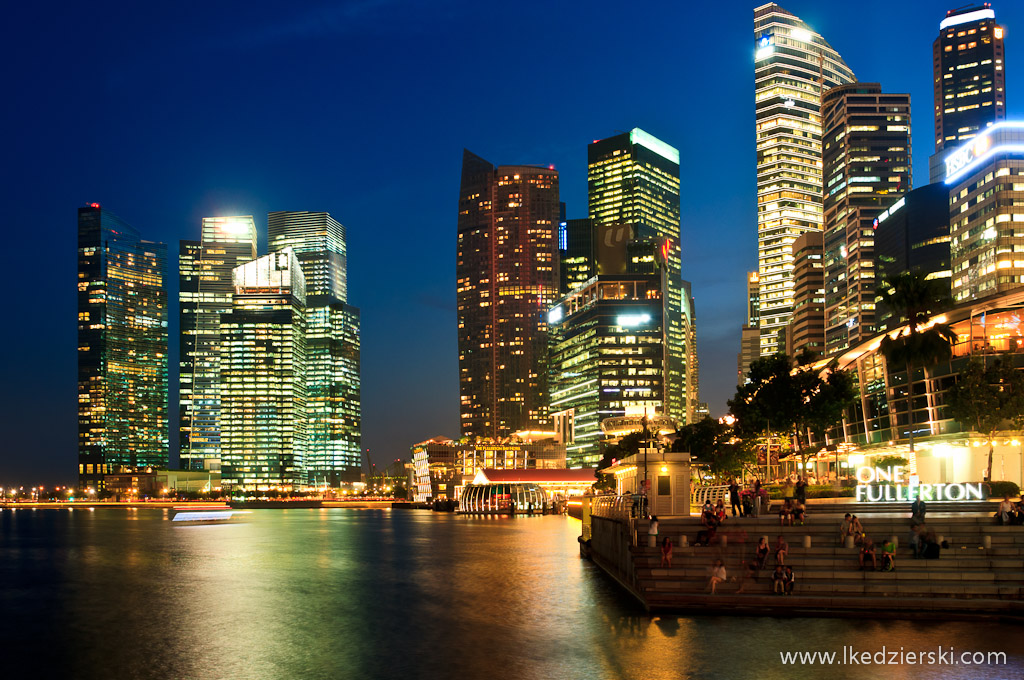 singapur by night marina bay