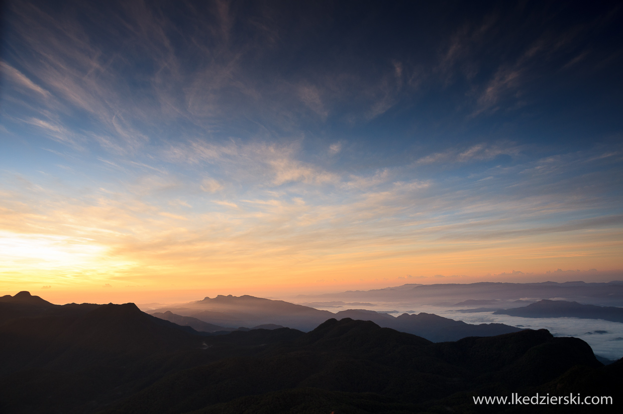 sri lanka adam's peak sunrise