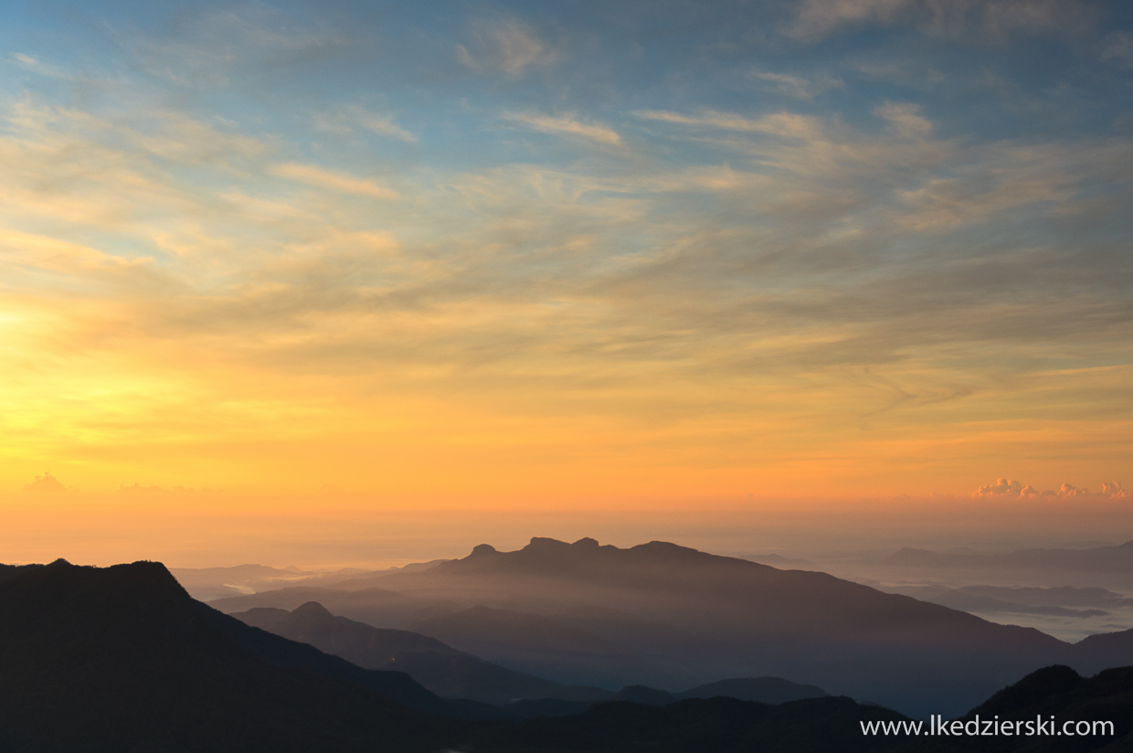 sri lanka adam's peak sri pada sunrise