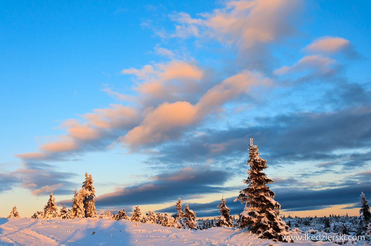 karkonosze,  śnieżka, sunrise, wschód słońca w Karkonoszach