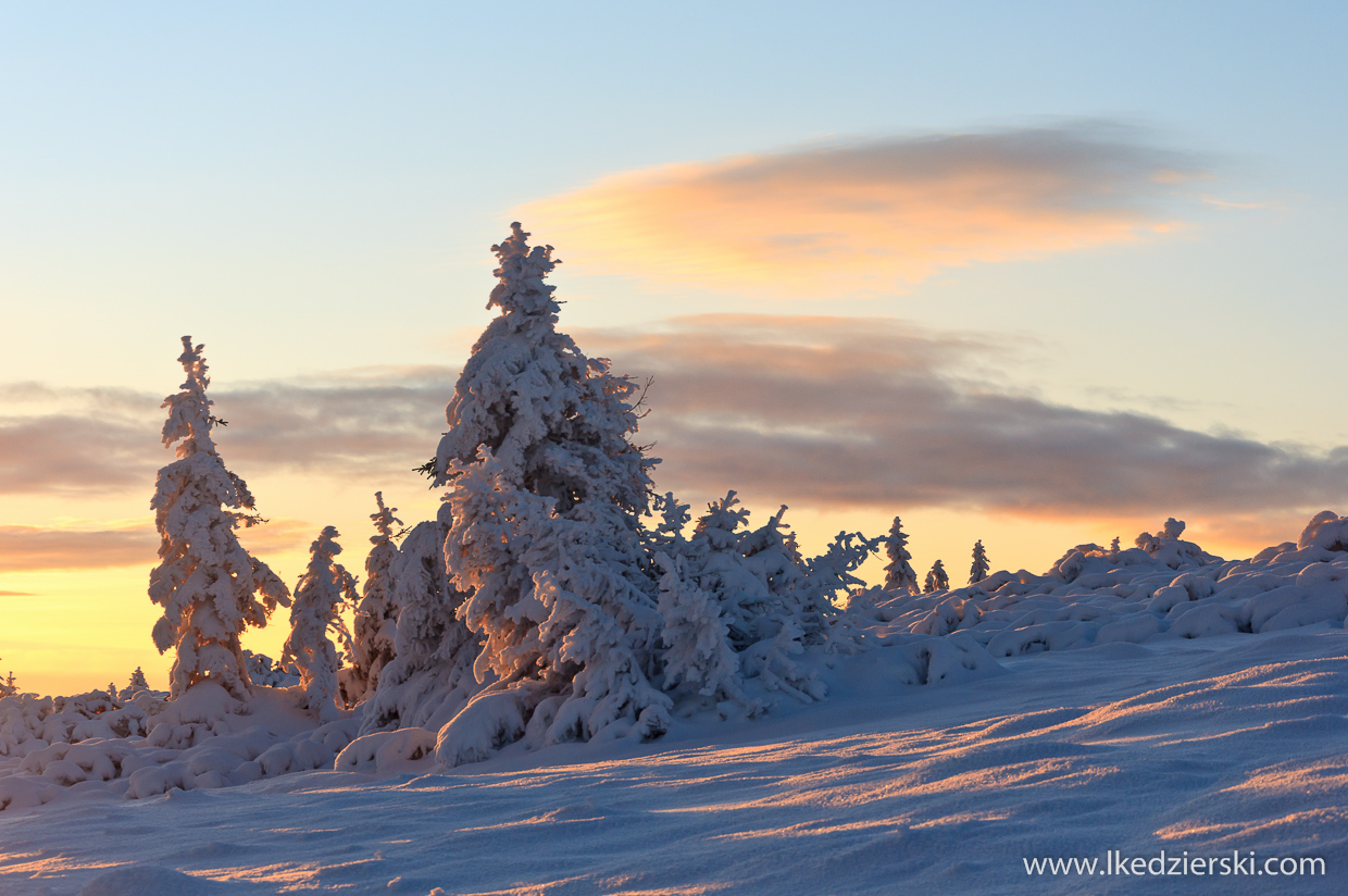 karkonosze,  śnieżka, sunrise, wschód słońca w Karkonoszach