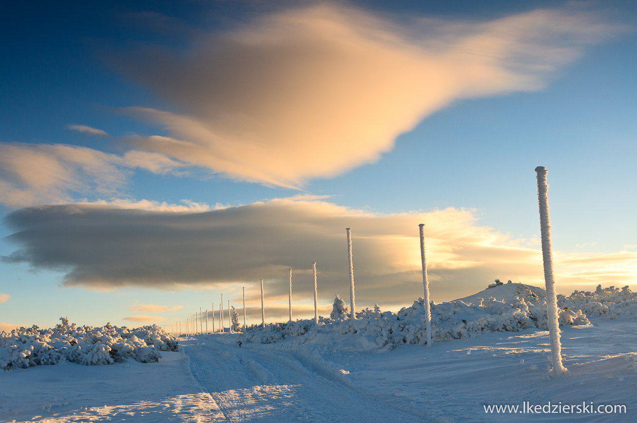 karkonosze,  śnieżka, sunrise, wschód słońca w Karkonoszach