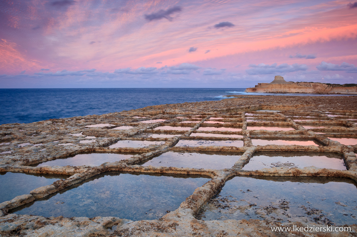 solanki na gozo, salt pans, sunset, zachód słońca zdjęcia