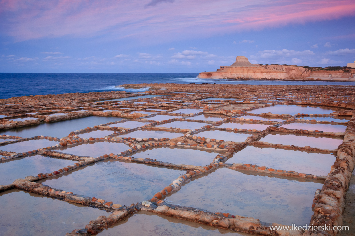 solanki na gozo, salt pans, sunset, zachód słońca zdjęcia