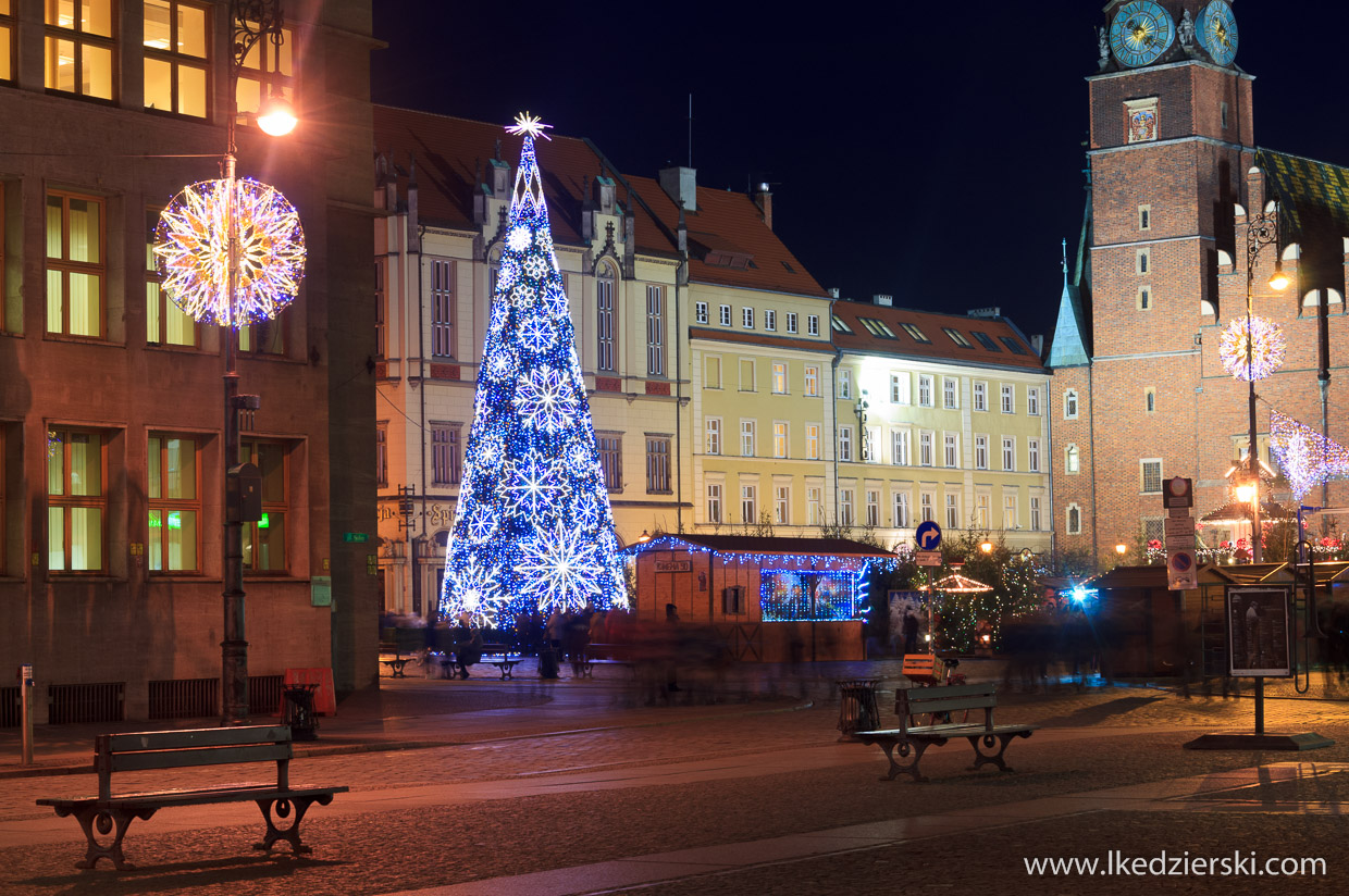 wrocław jarmark bożonarodzeniowy choinka