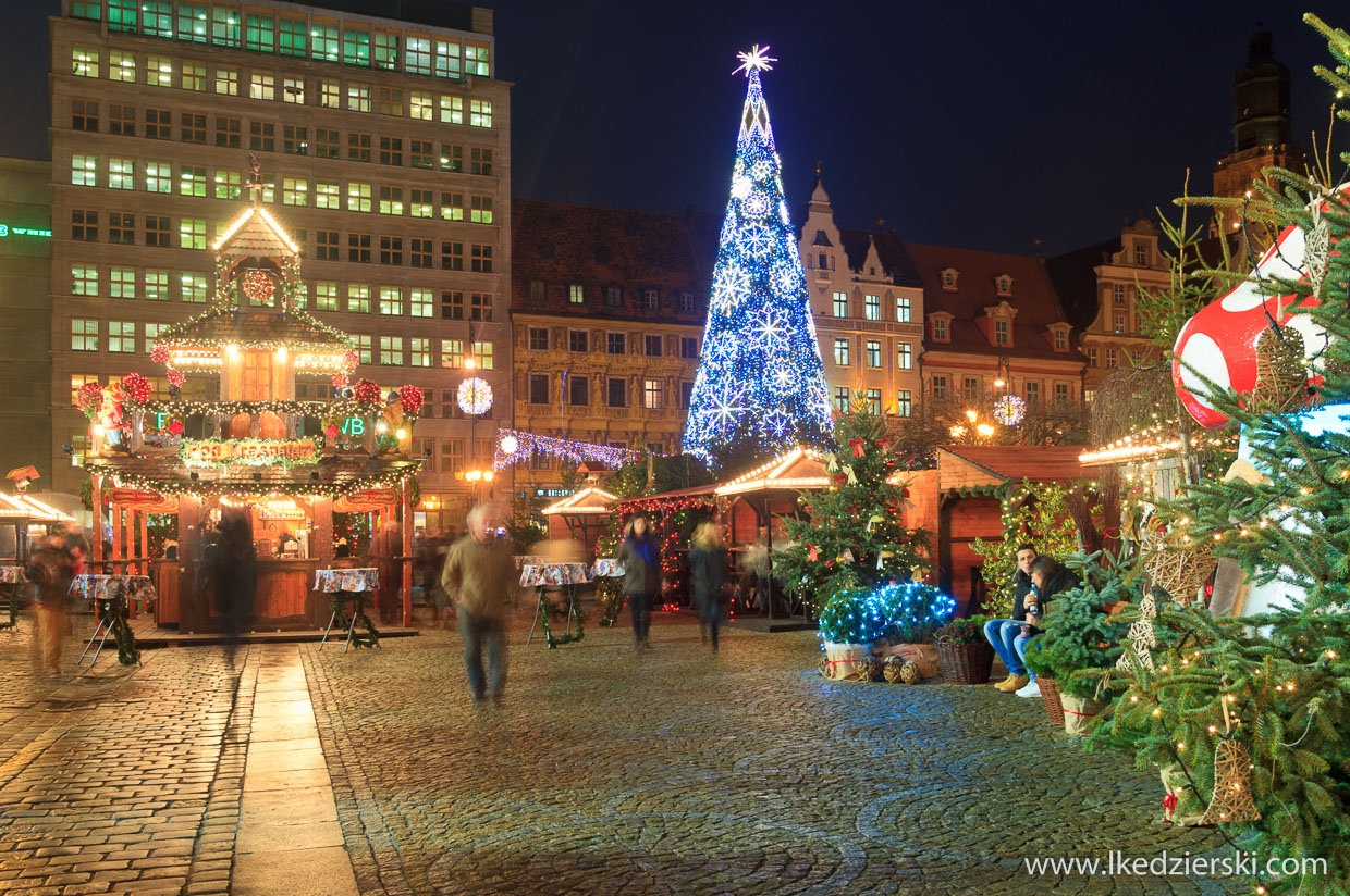 wrocław jarmark bożonarodzeniowy choinka