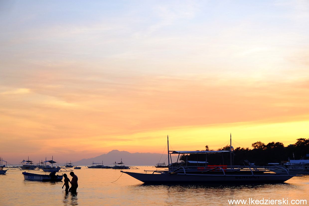 filipiny panglao alona beach sunset