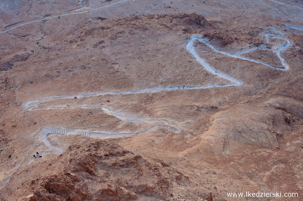 izrael masada twierdza snake path